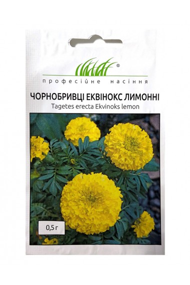 Чорнобривці Еквінокс лимонні
