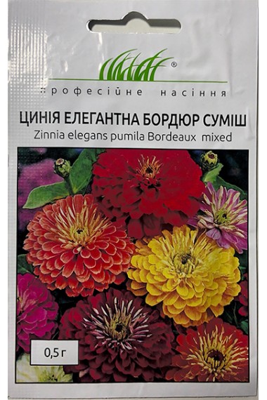 Цинія елегантна Бордюр суміш