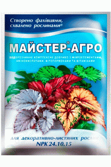 Майстер®-Агро для декоративно-листяних рослин, 25 г