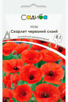 Мак Скарлет червоний сизий (0.1г)
