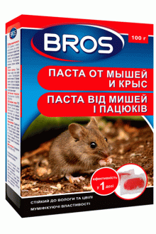 Паста від мишей і пацюків BROS, 100 г