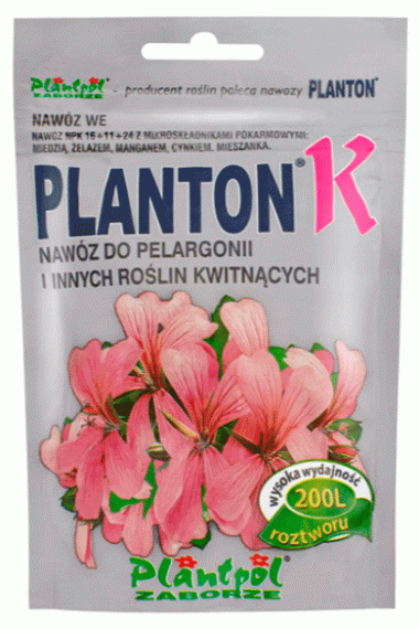 Planton K, для пеларгоній та квіткових рослин