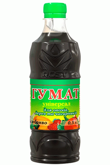 Rost® Гумат універсал для овочів, дерев та кущів, 0,5 л