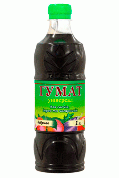 Rost® Гумат універсал для овочів, дерев та кущів, 1 л